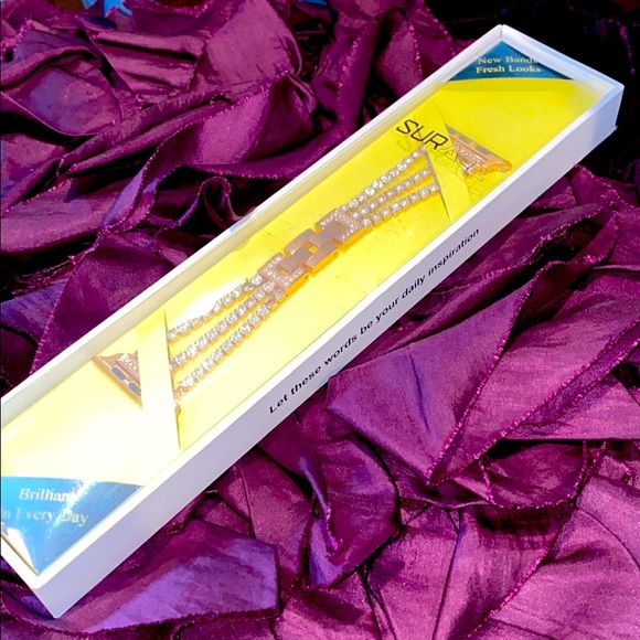 ⌚️ Rose Gold Apple Watch Band 42mm Rhinestone - Picture 3 of 3